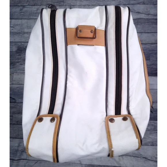 Vintage 1990's Hunting World Full Size Leather Travel Bag Suitcase - Picture 5 of 16